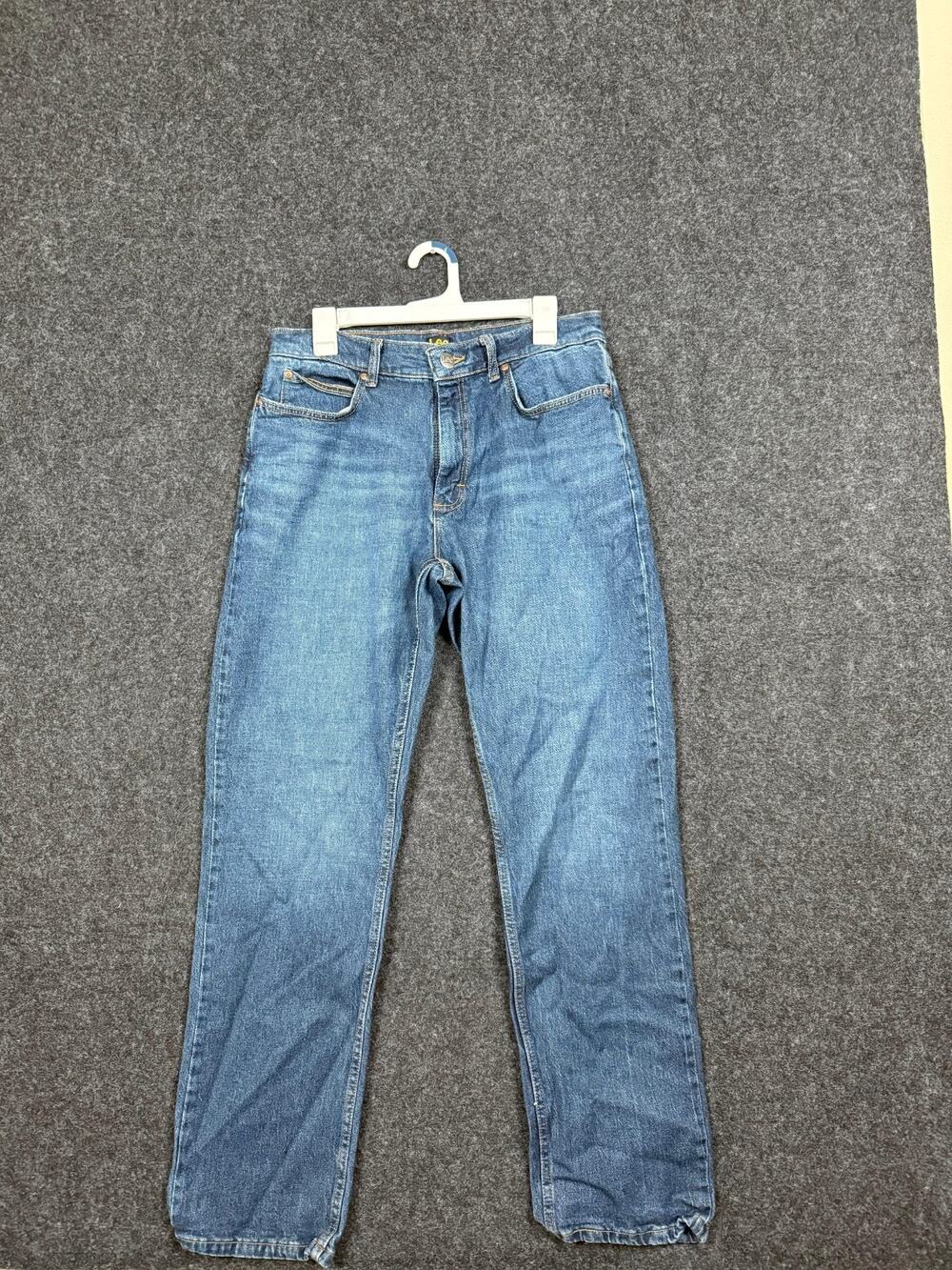 Lee Men's Jeans 32x32 Blue Straight Leg Stretch Denim